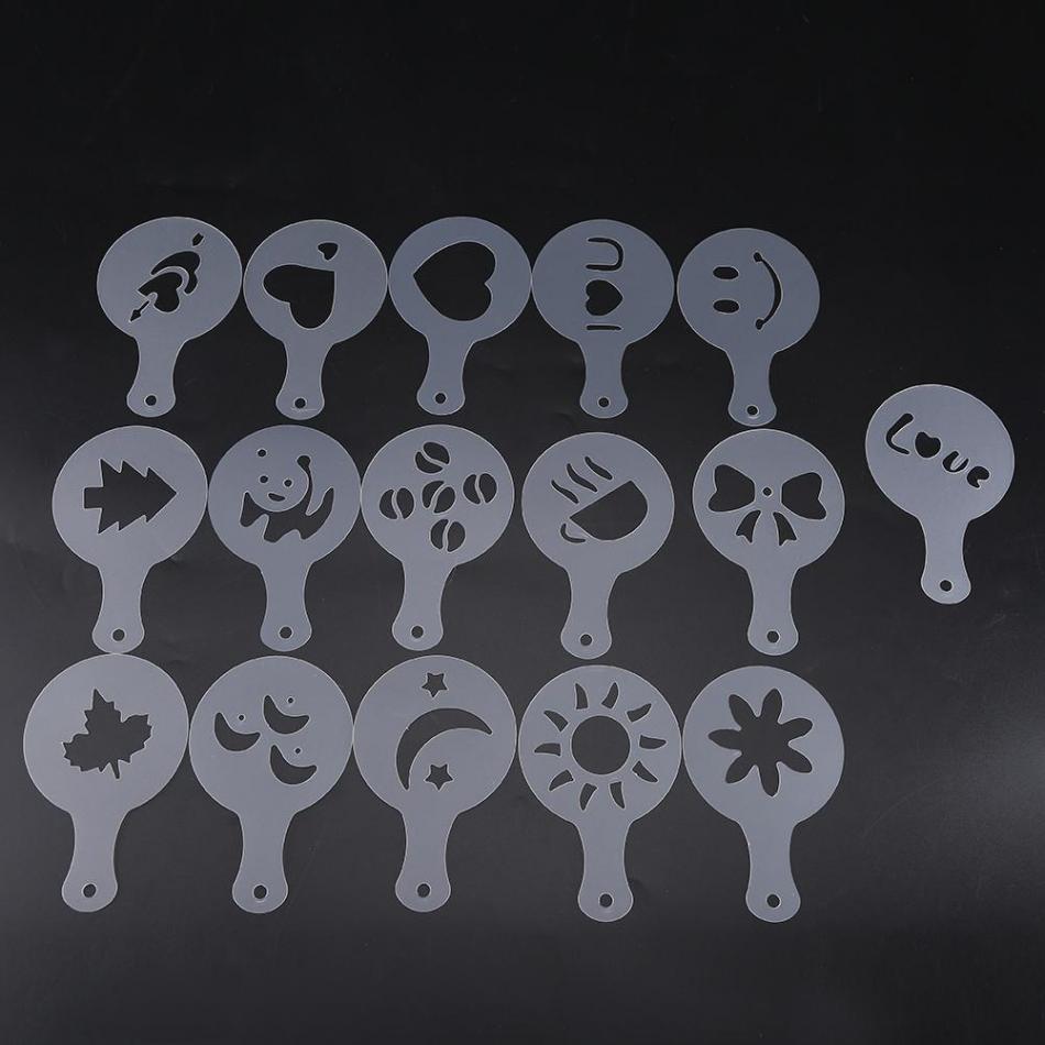 Stainless Steel Chocolate Shaker Cocoa Flour Coffee Sifter Art Stencil Molds Chocolate​ Cocoa Coffee Printing Assembly Sieve