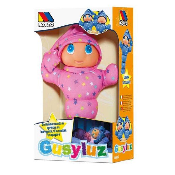 Pluizige Speelgoed Gusy Luz Moltó Doek (Es) (ES-EN-FR) (33 Cm)