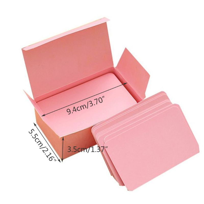 100 Pieces Yellow Cards White Blank Card Christmas Valentine's Day DIY Paper Box