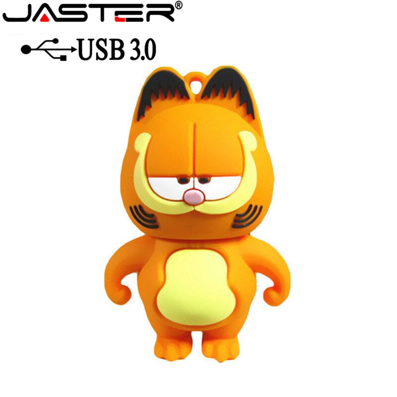 USB JASTER 3,0 Pen Drive Garfield gato 4GB 16GB 32GB 64GB Usb memoria USB Pendrive pluma de mini