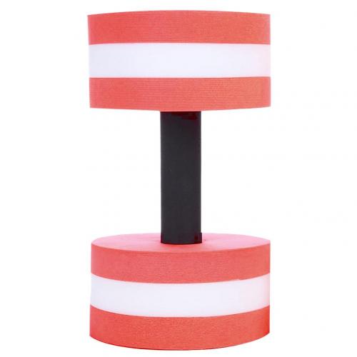 Diy água destacável aquáticas haltere eva barbell aquas fitness natação exercício acessório equipamentos de fitness: Vermelho