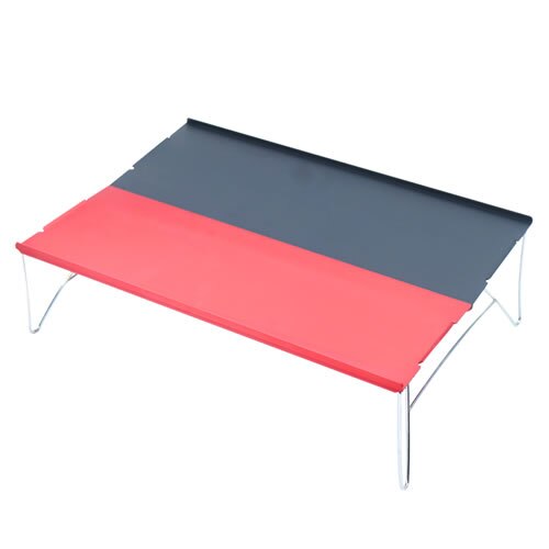 Udendørs personligt bord foldbart lille bærbart foldebord mini cykel vandreture camping tilbehør aluminium: 03