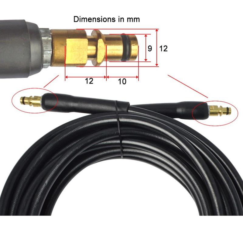 1 Uds manguera de extensión conector para Karcher K2 K3 K4 K5 K6 K7 lavadora de alta presión Limpieza de agua de la manguera