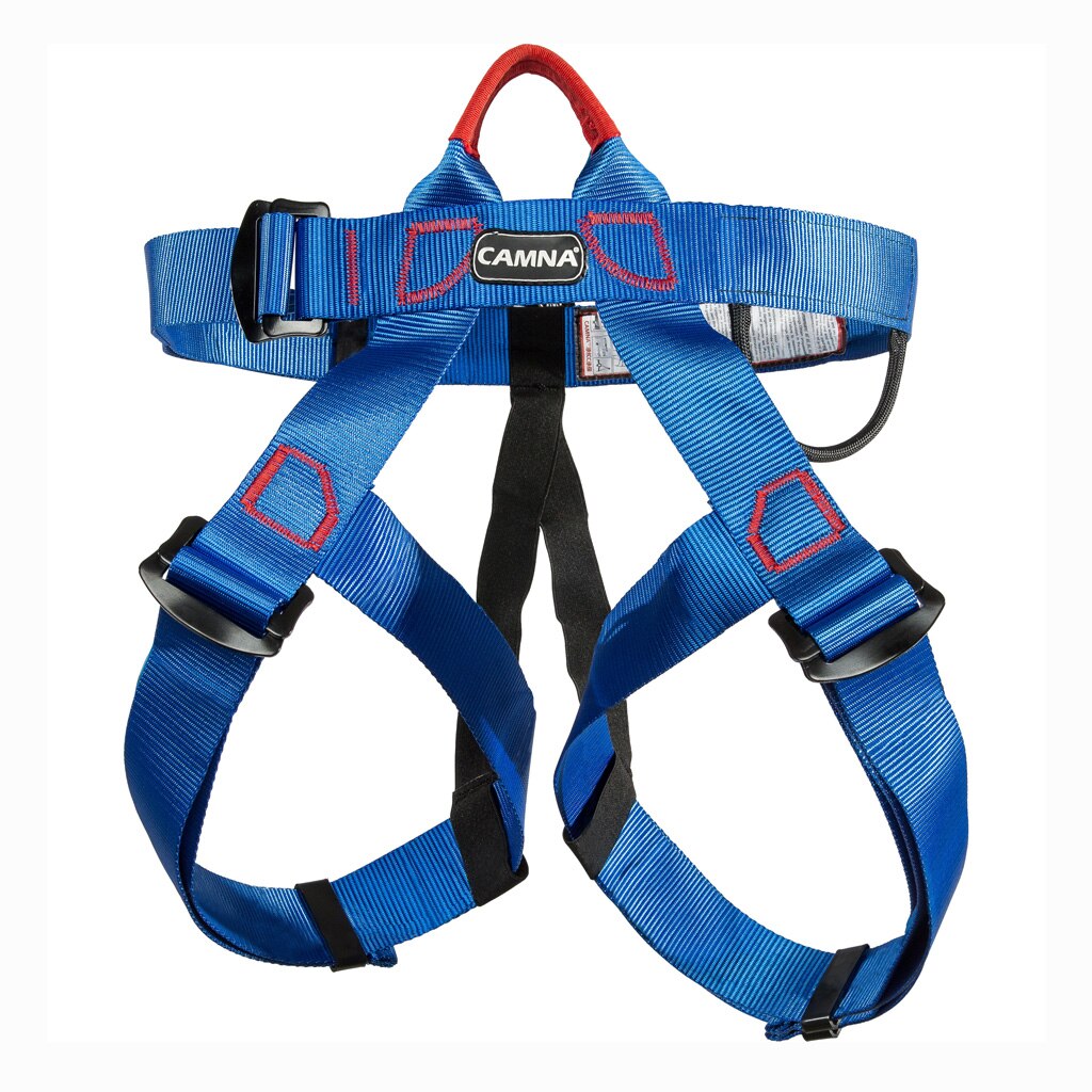 Halb Körper Klettern nutzbar machen Taille Sicherheit nutzbar machen für Bergsteigen Klettern Abseilen Baum Klettern Gurt Taille Gürtel Bein: Blau