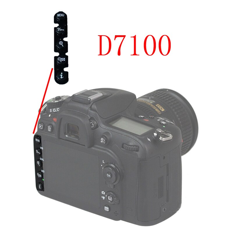 Para Nikon D90 D300 D300S D700 D600 D610 D7000 D7100 la función clave de reemplazo para cámara DSLR reparación de la unidad parte: D7100