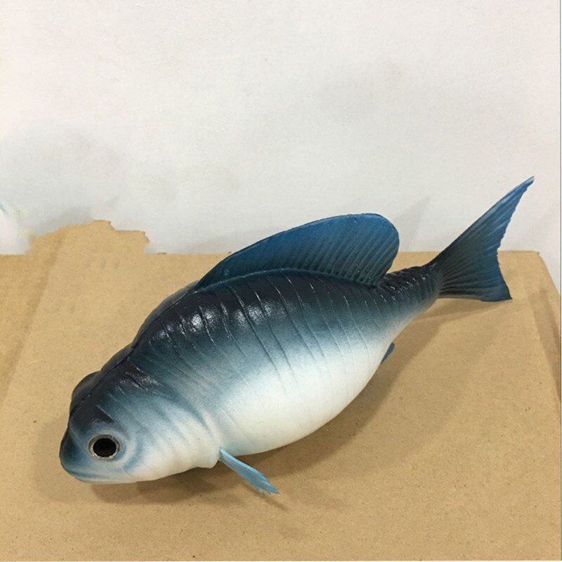 Freshwater Sea Life Animals Simulation Coelacanth Piranha Bass Fish Salmon Figure Model Lifelike Educational Toy Prop Decoration