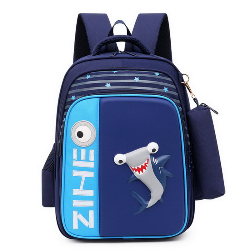 3D Flamingo sacs d'école pour filles garçons dessin animé requin sac à dos enfants sacs à dos orthopédiques mochila escolar Grade 3 5