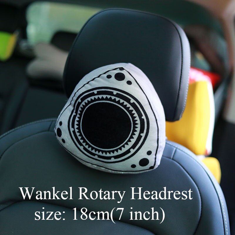 JDM-oreiller en peluche, Turbo Wankel de coussin rotatif, jouet pour décoration, dossier, housse de siège hellaflish, Support d'oreiller pour le cou: Rotor headrest