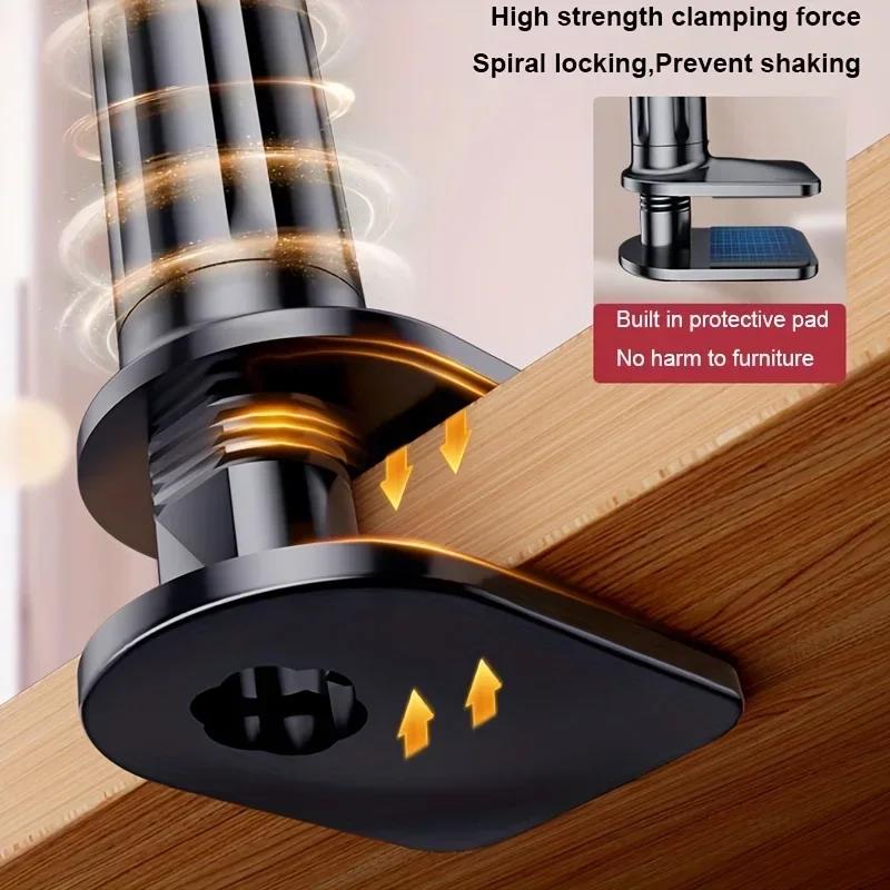 Gooseneck Tablet Holder with Flexible Arm 360 Clip Bed Support for 4 - 11 inches Phone Tablet Bracket for IPad Stand Accessories