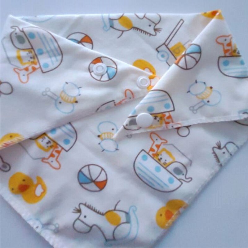 neue Baby Lätzchen Dreieck Doppel Baumwolle Lätzchen Cartoon Print Speichel Handtuch Baby Jungen Mädchen Fütterung Schürze Baumwolle Bandana Lätzchen