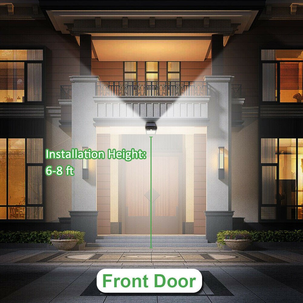 Solar Lights Outdoor Motion Sensor Lights IP65 Waterproof Wall Light Security for Garden Patio Yard Deck Garage Driveway Fence