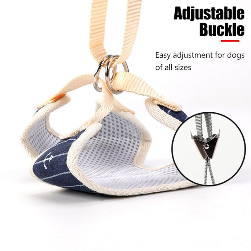 Kleine Hond Harnas Leiband Set Huisdieren Honden Producten Kat Vest Strik Mesh Gevoerde Voor Puppy Chihuahua Pug Bulldog kragen