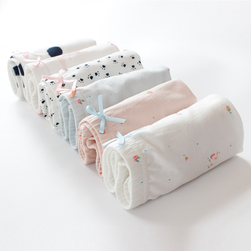 3pcs/lot Kids Underwear Panties Cotton Girls Baby Pants Cute Girls Underwear Mixed Color Baby Girl Clothes