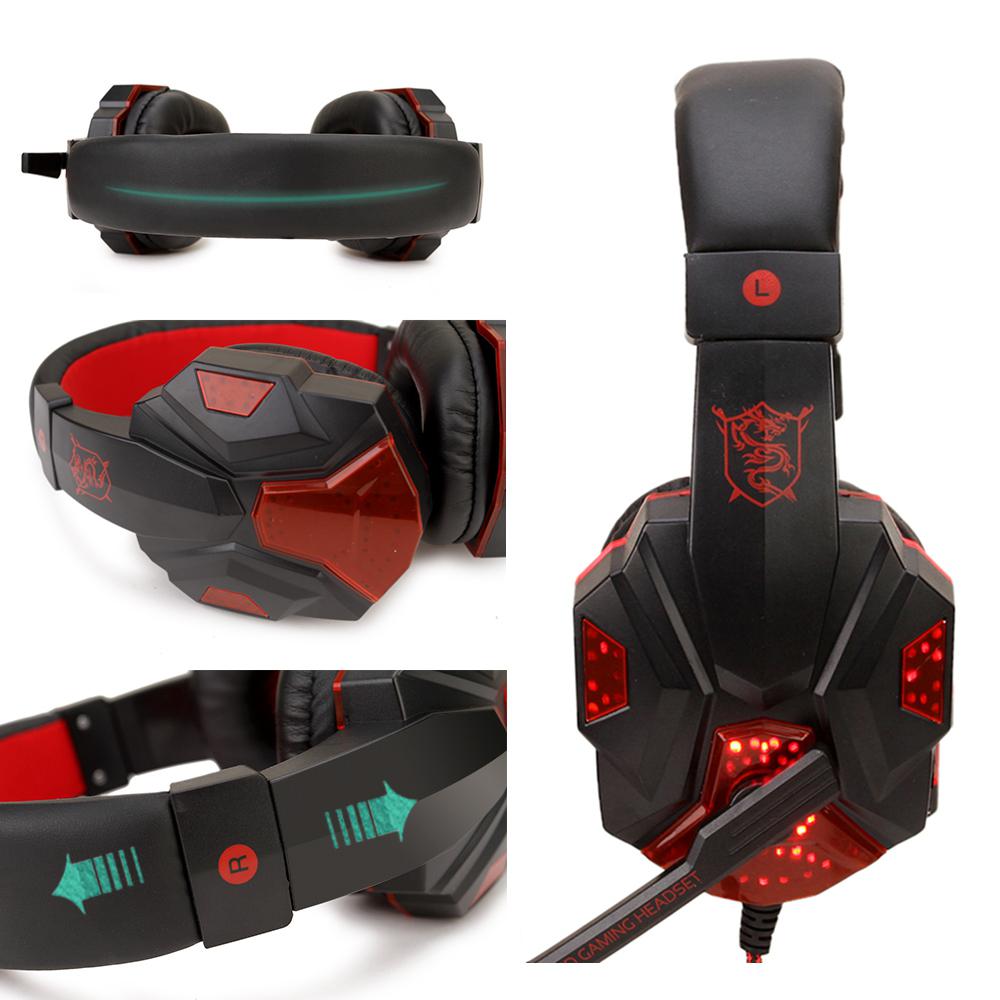 HobbyLane Gaming Headphones - USB 5.1 Stereo, Foldable Headset with Mic, Active Noise Cancelling for PC Gamers