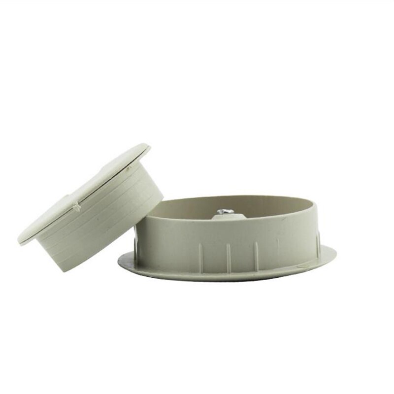 2Pcs Bureau Draad Gat Cover Basis Computer Grommet Tafel Kabel Outlet Poort Oppervlak Lijn Doos Meubels Hardwar Bureau Computer bureau: GRAY / 53mm