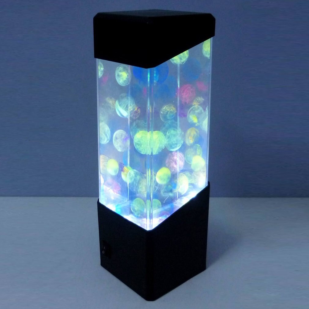 Méduse boule d'eau Aquarium réservoir LED lumières lampe Relax chevet lumière d'ambiance pour la décoration de la maison lampe magique