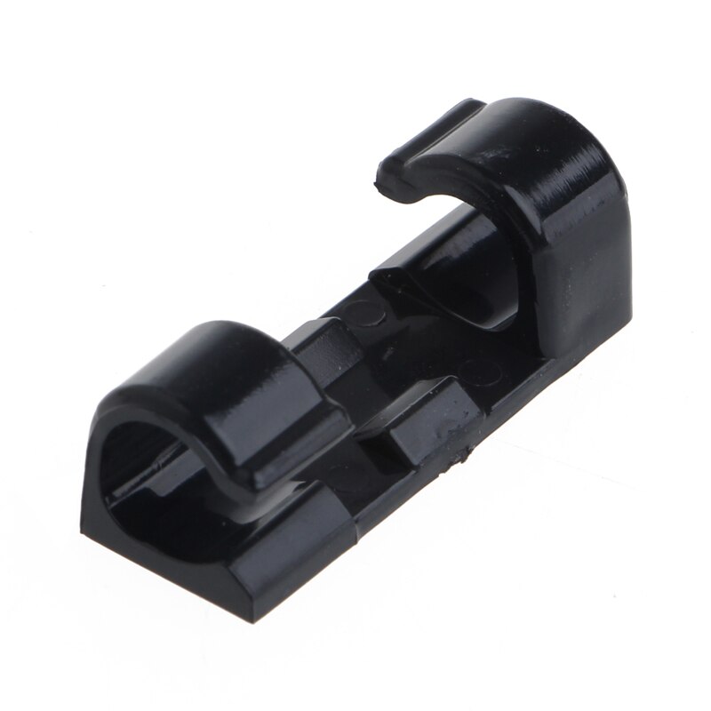 Gennemsigtig /20 stk ledning ledning kabel plast clips selvklæbende klemme organizer fixer
