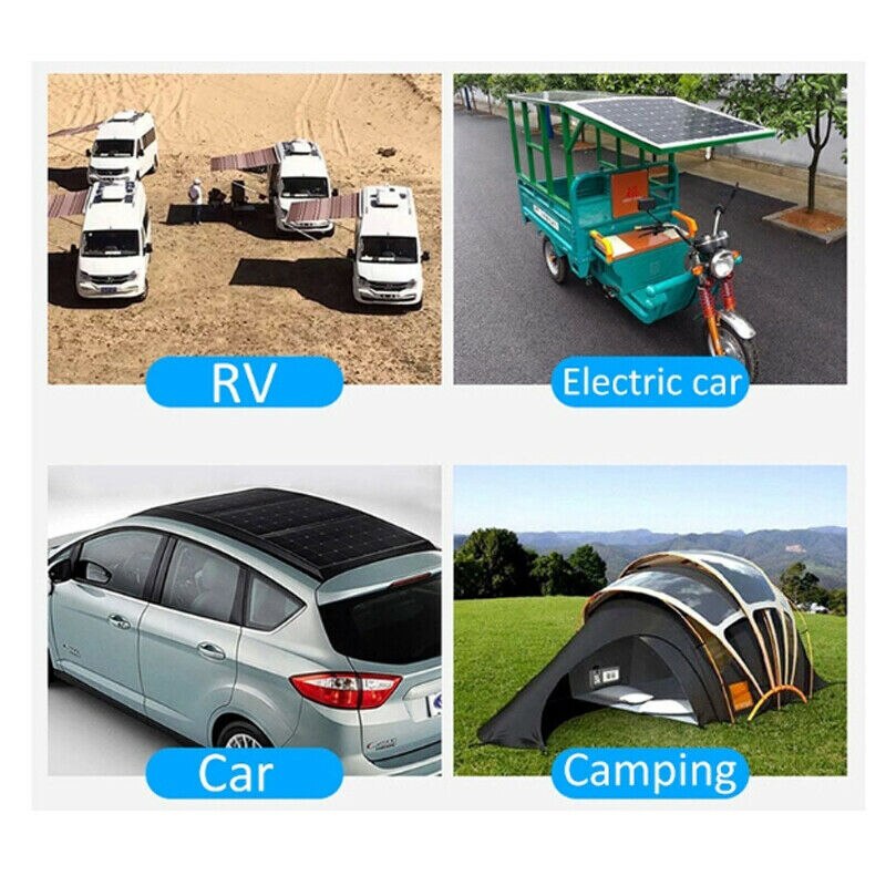 12V 30W Solar Panel Car Van Boat Caravan Camper Trickle Portable Battery Charger