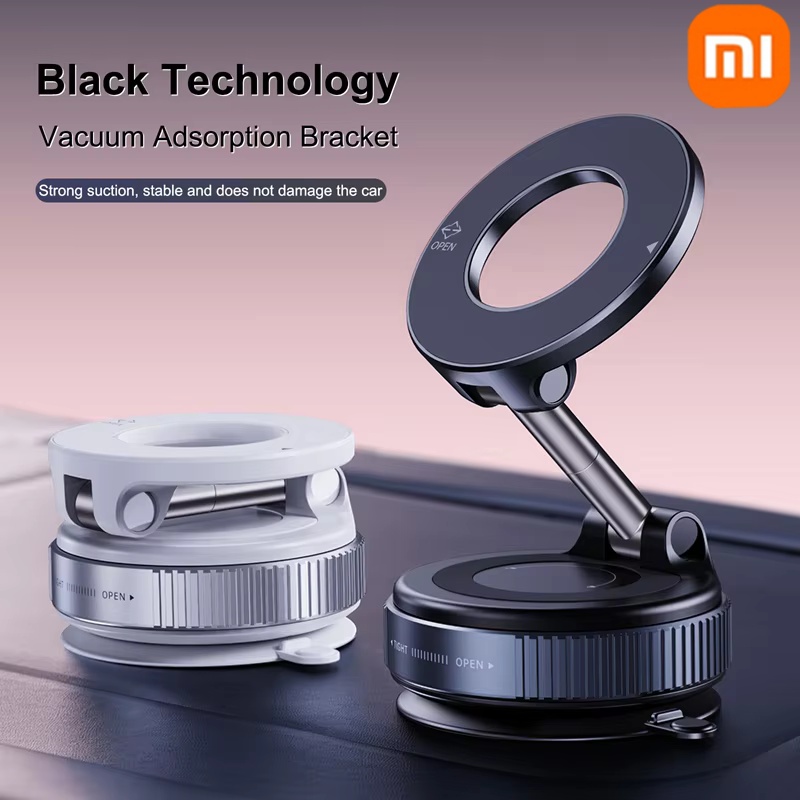 Soporte magnético fuerte para teléfono de coche Xiaomi plegable 360 ° Soporte de vacío ajustable para escritorio de coche, baño, uso universal