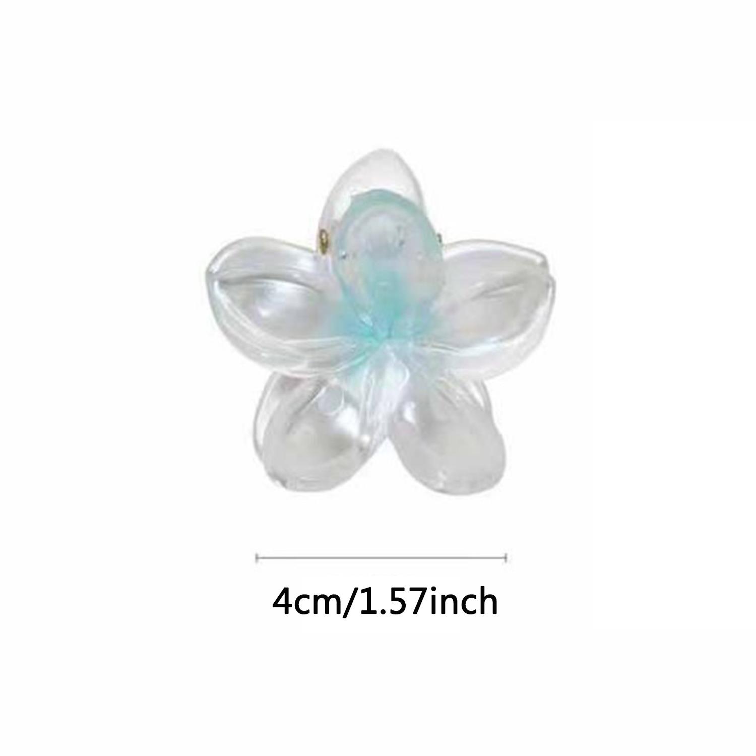Bohemia Style Flower Hair Claws para mulheres, Crab Clamp, presilhas, gradiente hairpin, grampos de cabelo, praia havaiana, acessórios para meninas