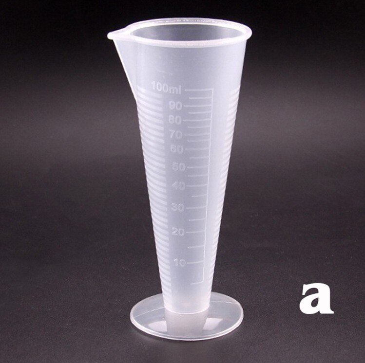 Bier Plastic Beker 100 Ml 250 Ml 500 Ml 1000 Ml Transparante Beker Schaal Plastic Maatbeker Gereedschap Voor bakken Keuken Gereedschap: 100ml