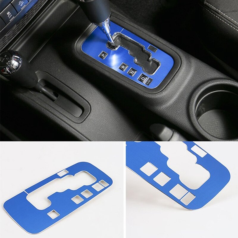 Trim Gear Frame Decoration Cover Gear Shift Box Cover for Jeep Wrangler Inner Accessories - All Weather Protection (Bl