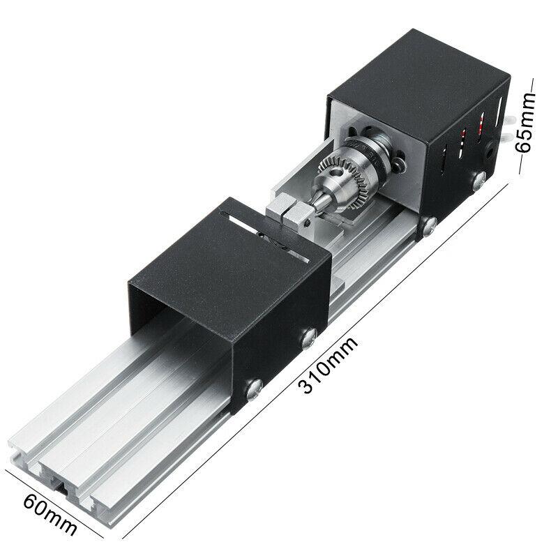 200W Mini Draaibank Kralen Machine Houtwerk Diy Draaibank Polijsten Boor Set Met Adapter Carving Cutter Hout Draaibank En 6 carving Blade