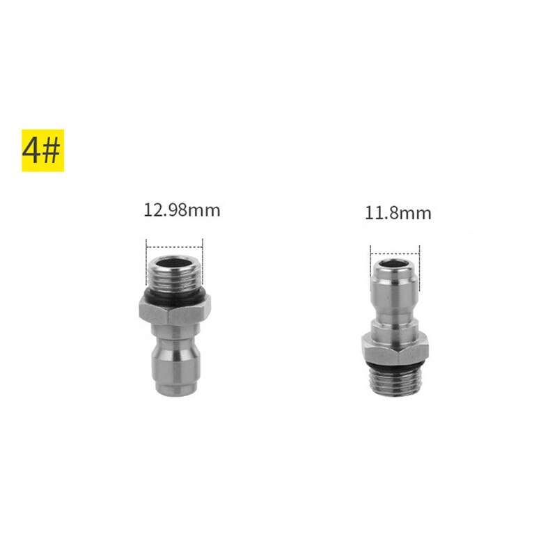 1/4 &quot;Quick Connect Koppler Adapter-Auto Sauber 1 ~ 14 # Waschen Druck Washer Anschluss für Schnelle Anschluss garten Schlauch Auto Washer: Orange