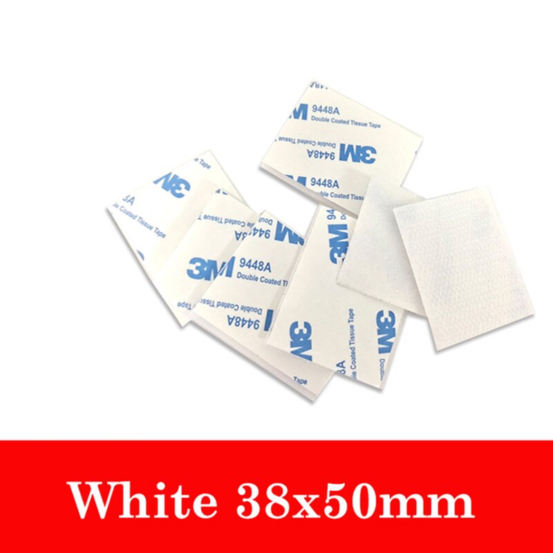 10 Paren/partij 3M Sterke Zelfklevende Lijm Klittenbandsluiting Tape Nylon Sticker Haak Lijm Voor Diy Accessoires: White 3.8cm X 5cm