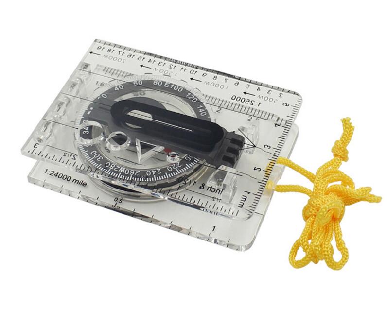 ABS Acrylic Card style Advertising Compass Pocket Foldable Outdoor Camp Map Compass Gfit Educational Compass