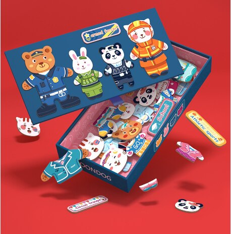 Intelligentie Kinderen Speelgoed Houten 3D Puzzel Tangram Voor Kinderen Baby Cartoon Dier Puzzels Educatief Speelgoed