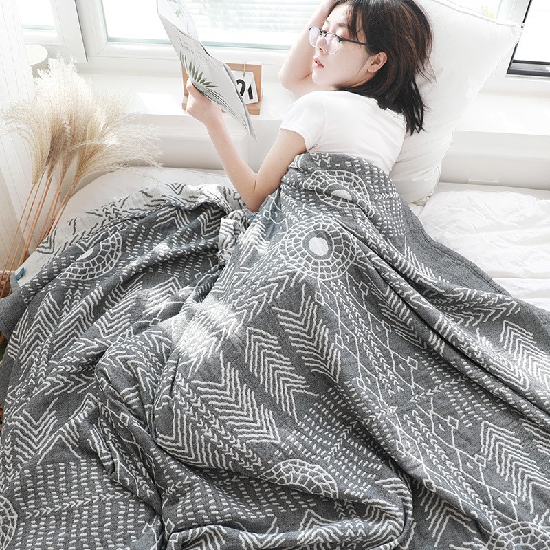 Narzuty pikowane lato moda styl bawełna gaza rzuć koce na pościel kołdra na narzuta na sofę 200*230cm: 100x150cm / Ciemny khaki