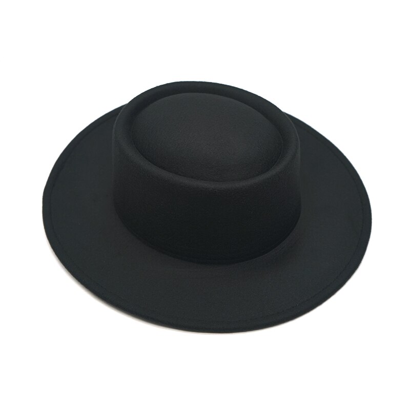 Winter Autumn Women Men Ladies Fedoras Top Jazz Hat Big side hats European American Round Caps Bowler Hats Feminino Gorra: 7