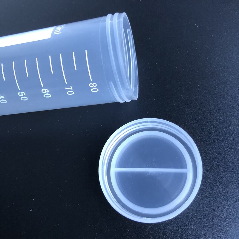 12pcs 100ml Plastic Centrifuge Tube with Scale Line Sample Tube with Screw Cover Cap use in PCR Analysis