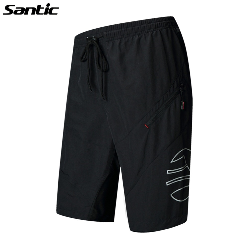 Santic 1/2 vrijetijdsfietsbroek met 3d gevoerde fietsbroeken sportkleding mtb fiets ademende shorts losse fietskleding