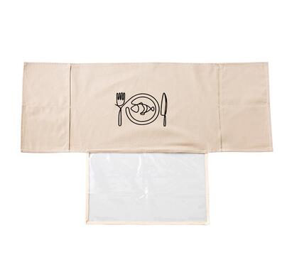 Cotton and linen microwave cover with curtain Oil Dust Waterproof Pockets Storage Bag Kitchen Accessories: B