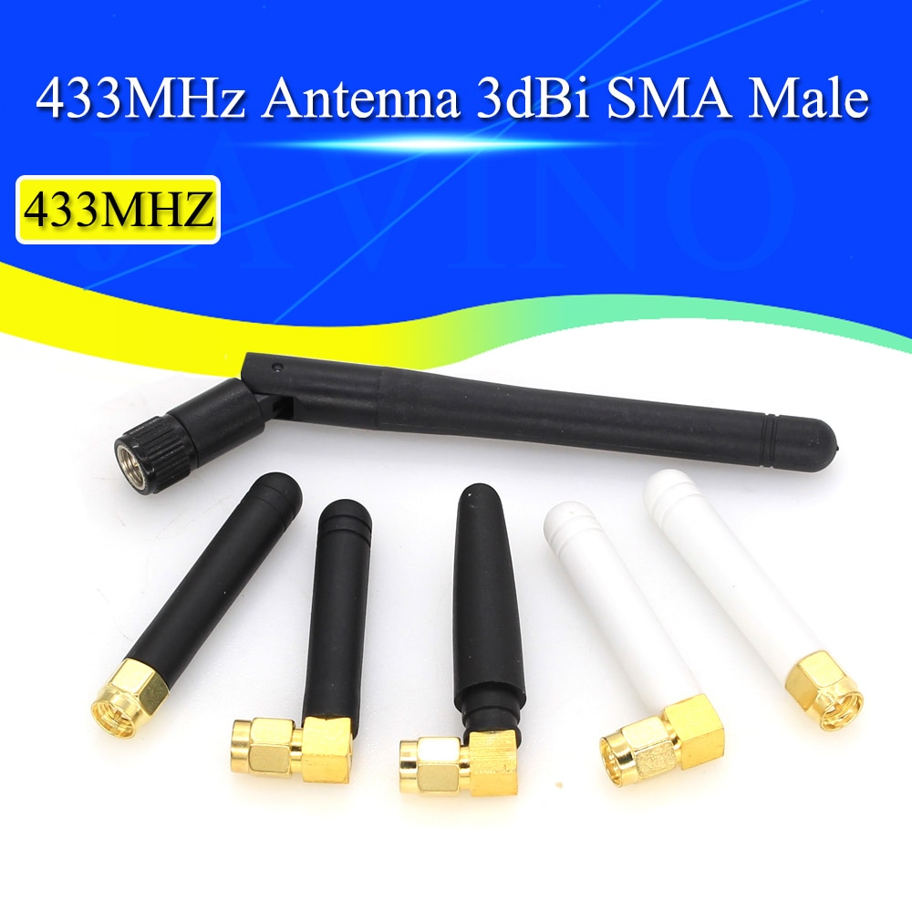 2 st 433 mhz antenn 3 dbi sma hankontakt 433 mhz riktad antenn 433m vattentät antenn för lorawan /javino