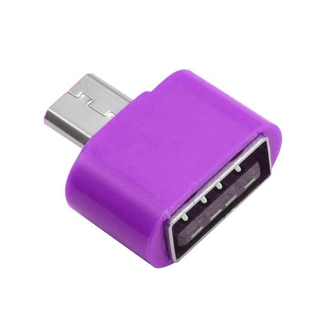 Adattatore Lettore Schede OTG - Espansione Mouse Tastiera Chiavetta USB Micro - Slot Scheda SD Singolo: Viola