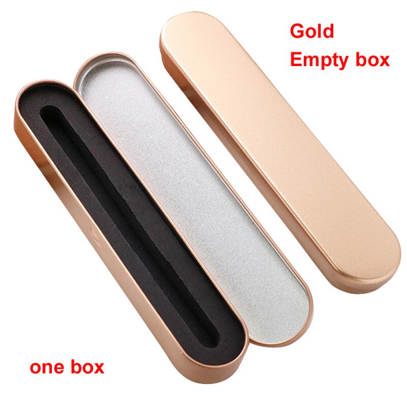 Estuche de plástico y Metal para lápices, bolsa pequeña y fina de aleación de aluminio, ideal para de niños, varios artículos de papelería, 1 unidad: M box empty