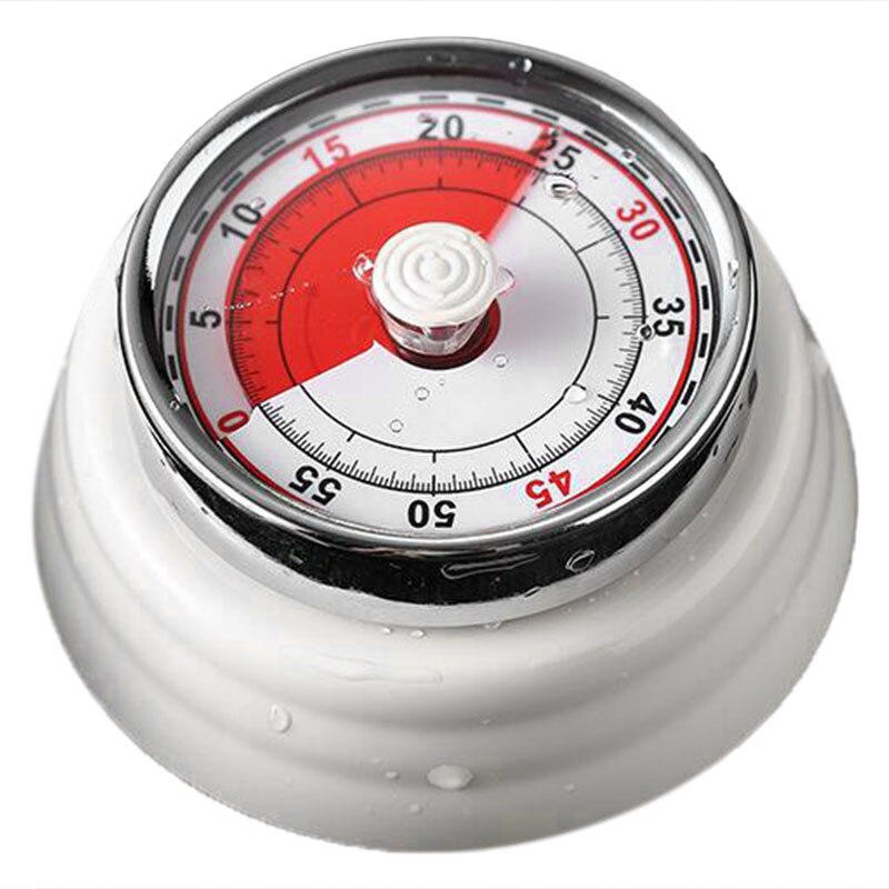 Kitchen Digital Timer Manual Countdown Kitchen Timer Alarm Counter Clock netic Mechanical Cooking Timer: white