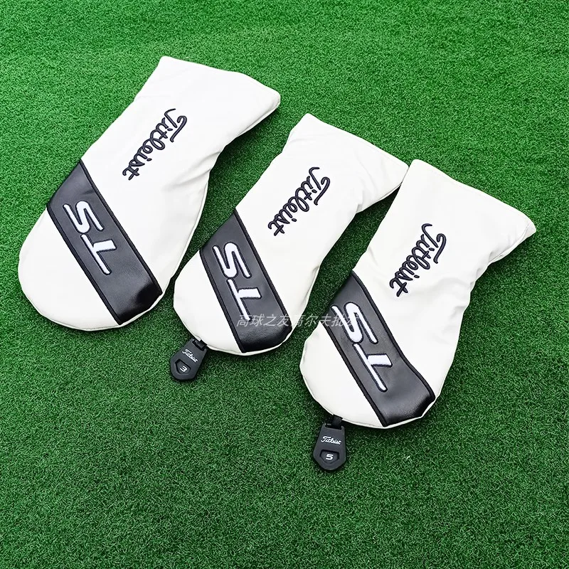 Copritesta per mazze da golf, mazze in legno, boschi da fairway, copritesta per mazze da golf: Avorio