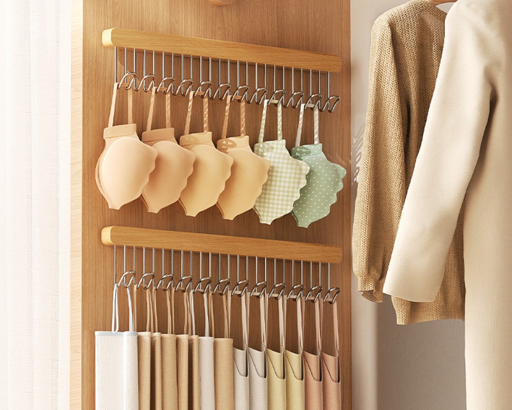 Suspender Hook Hanger Home Pull-out Wardrobe Clothes Drying Storage Rack Underwear Vest Storage Tool Telescopic Hanger