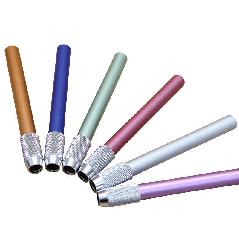 Single end metal pencil holder, carbon rod clip, pencil sketch article