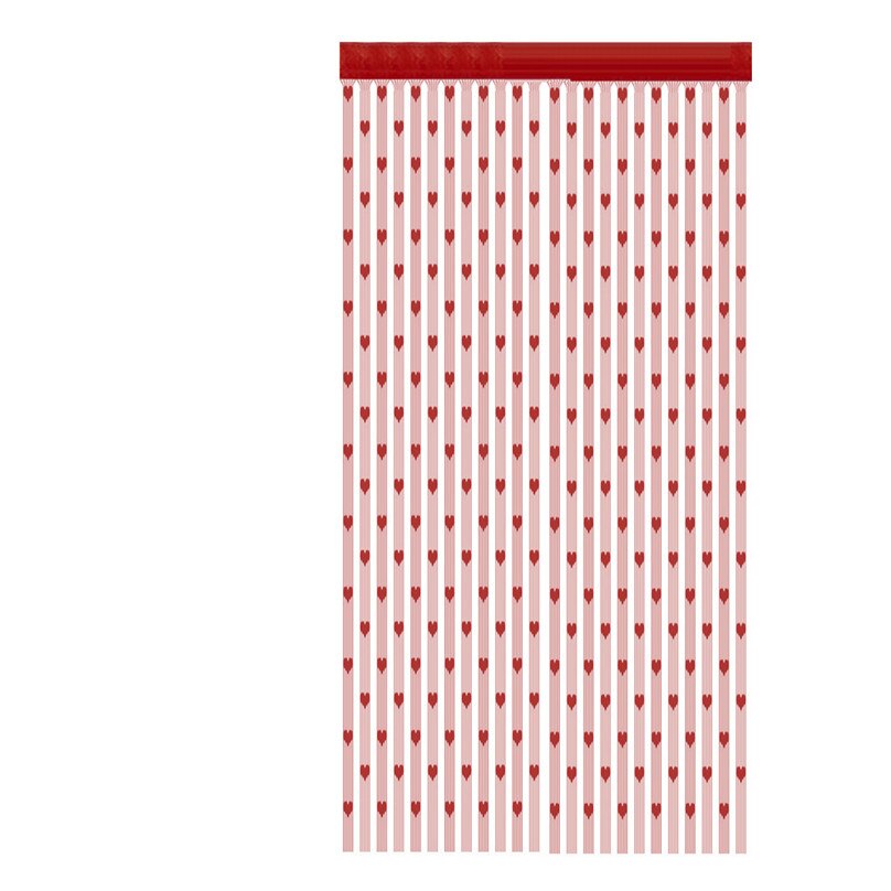 Dørskille ren gardin valance mesh nett tredør gardin persienner håndlaget 100 cmx 200cm romdeler moskitiera 4fm: Multi