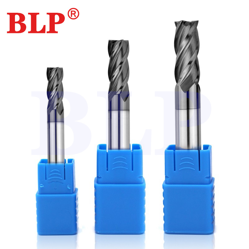 Milling Cutter Hrc50 4 Flute Endmill Alloy Tungsten Steel Cnc Maching Top Milling Machine Tools For Steel Woodworking