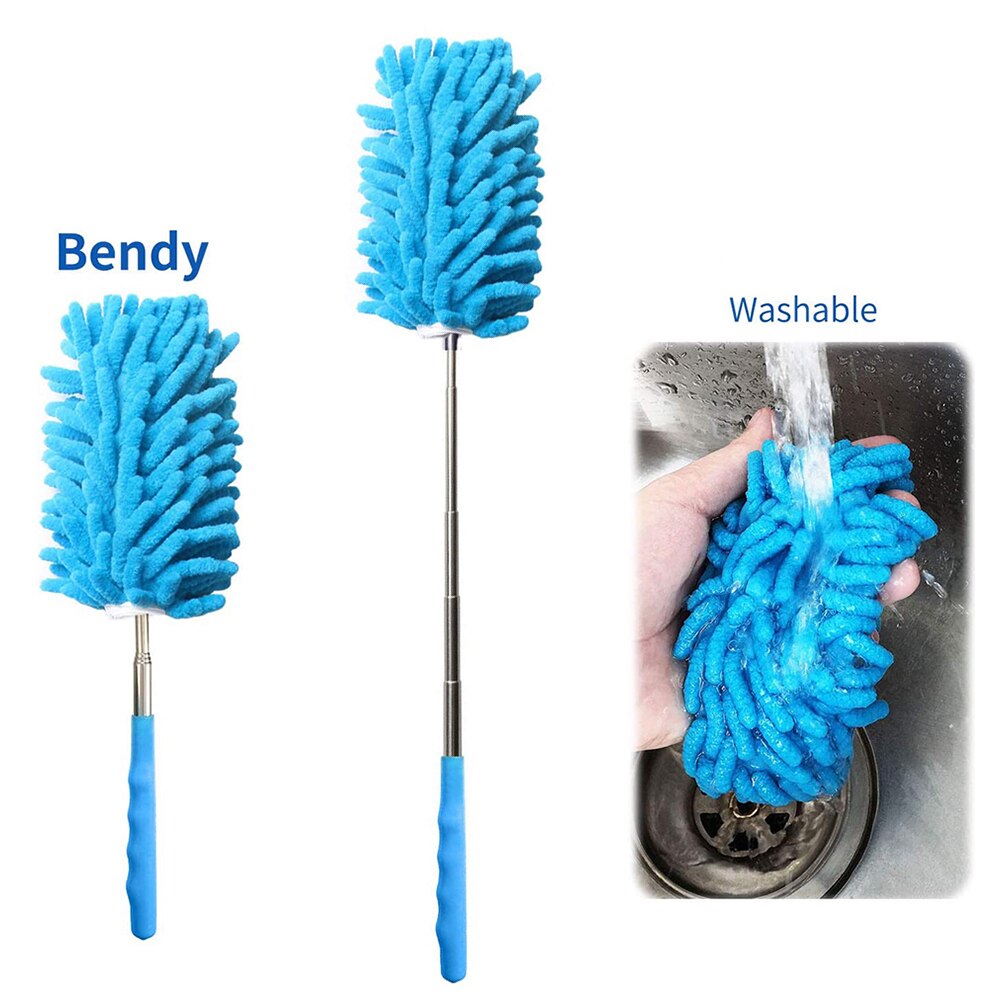 Soft Microfiber Duster Brush Dust Cleaner Static Anti Dust Brush Home Air-conditioner Furniture Cleaning Extendable Applicator