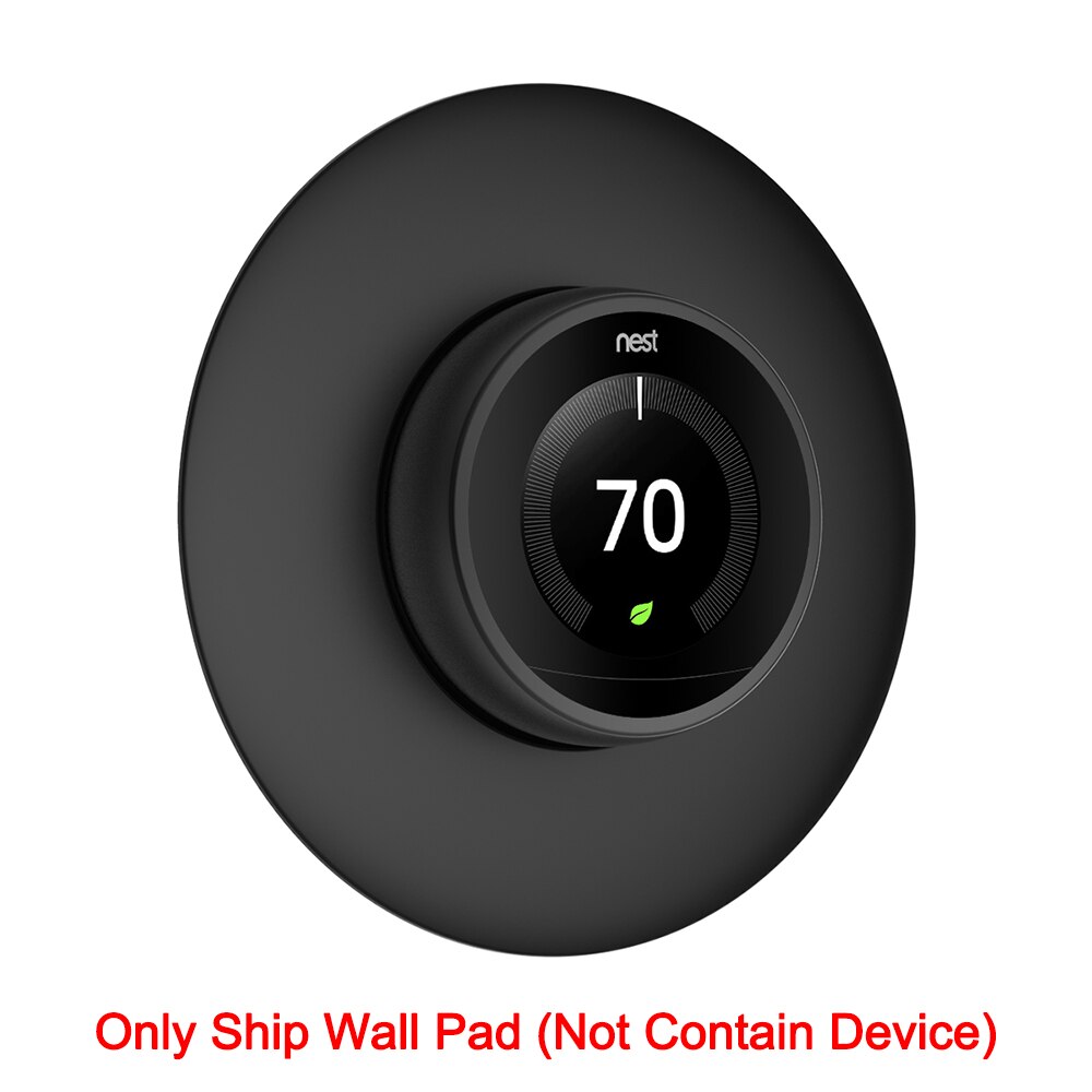 Wall Plate for Nest Learning Thermostat 3rd 2nd 1st Generation and Nest Thermostat E 3D Stereoscopic Round Cover Bracket Mount: Black
