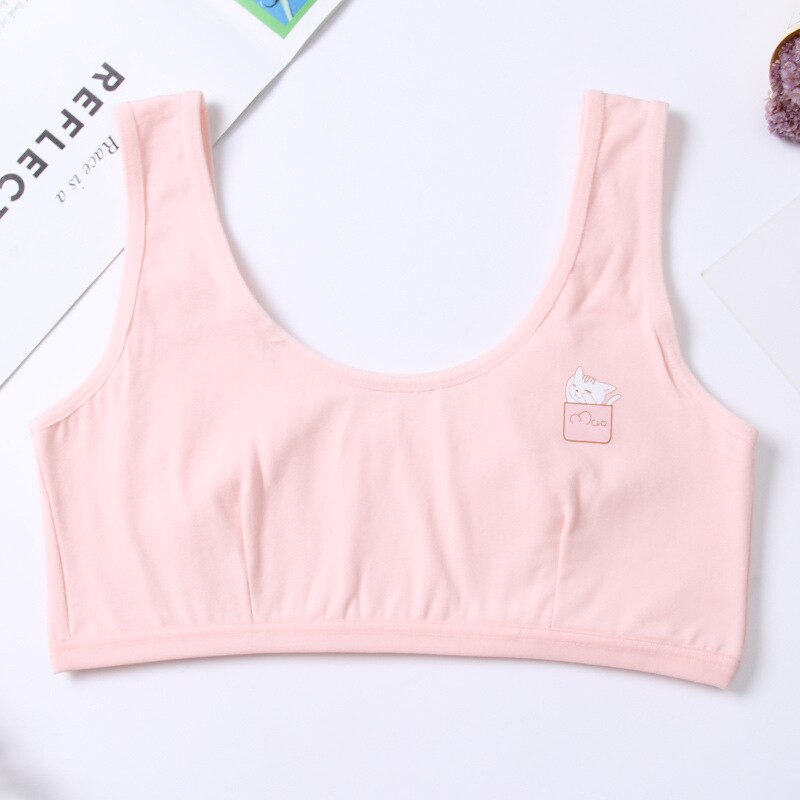 Meisje Beha Tiener Crop Top Ondergoed Vest Racerback Puberteit Sport Training Bras Brief Streetwear Tube Top 8-14Years