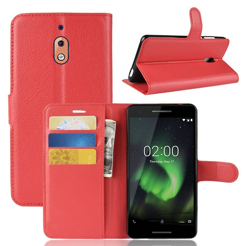 Für Nokia 2,1 2 TA-1080 TA-1092 WIERSS Brieftasche Telefon Fall für Nokia 2 TA- 1029 TA-1035 Flip Leder Abdeckung Fall Etui Fandas>