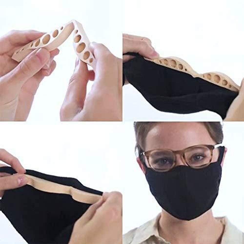 Qutzzmnd 5 stk tåkefrie briller tilbehør til masker forhindrer briller i å tåke anti fognaturlig gummi nese bro